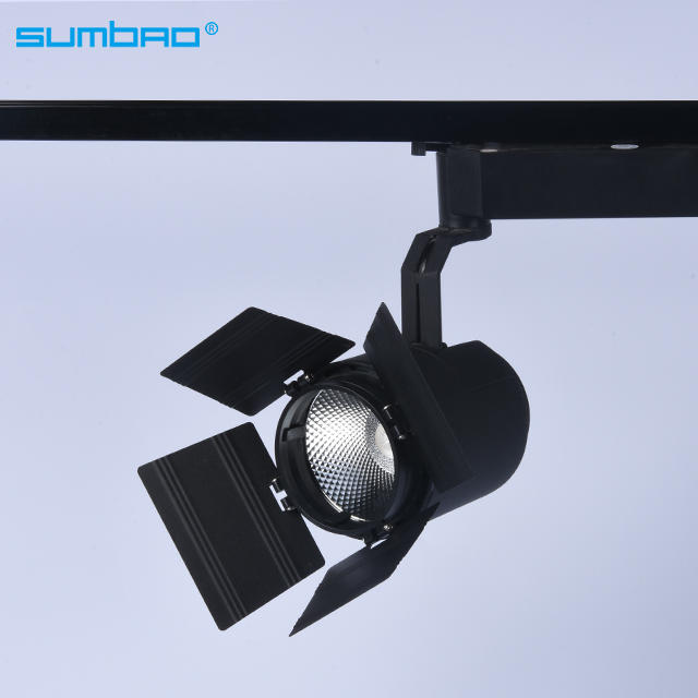33w COB LED track spotlight round dimming flicker free lighting 3 phase anti-glare mini smart clothes shop