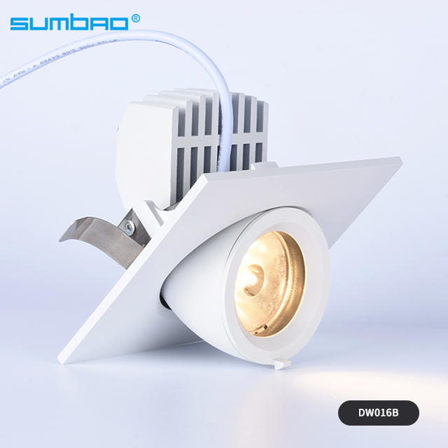 Hot-selling DW016A/B 10w,15w led recessed lamp round dimmable spotlight anti-glare adjustable beam angle wall washer with 85mm cut out