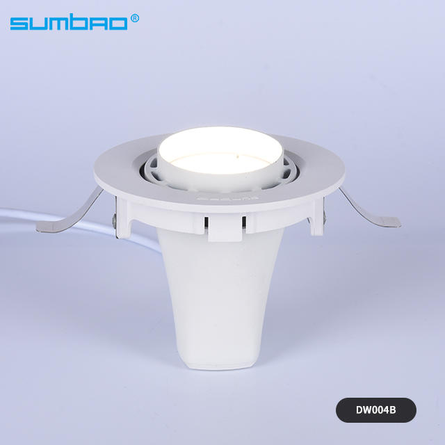 DW004A/B  6w 10w Led COB round recessed lamp adjustable dimming anti-glare clothes furniture shop office led mini spotlight wall washer