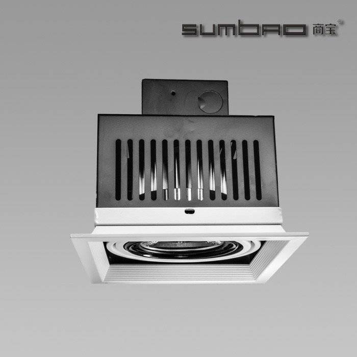 DW072-1 SUMBAO Professional Single Head Square Trim 10W/18W Recessed Spotlights for High End Retail Shops