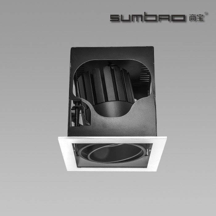 DW028-1SUMBAO Single-Head LED luminaires10W/18W Square trim Which are ideal for retail accent lighting