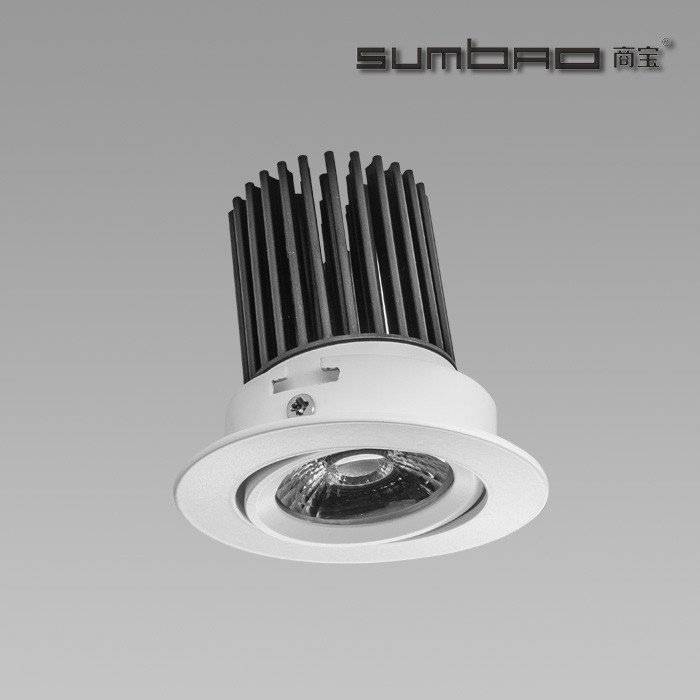 DW066-1 SUMBAO Professional Round Trim 10W Recessed Spotlights for High End Retail Shops, Residences Application
