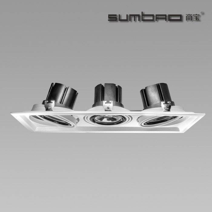 DW015-3 SUMBAO Multi-Head LED luminaires are ideal for retail accent lighting