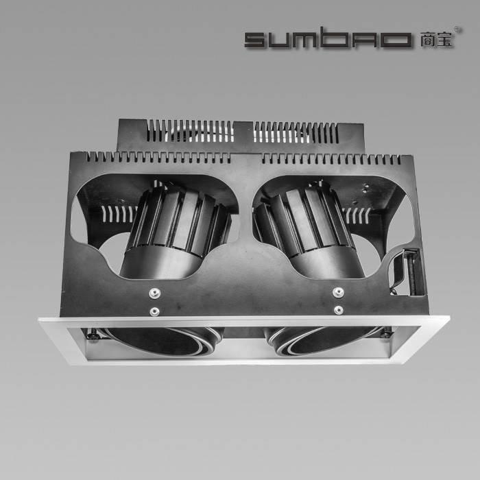 DW028-2 SUMBAO Multi-Head LED luminaires are ideal for retail accent lighting