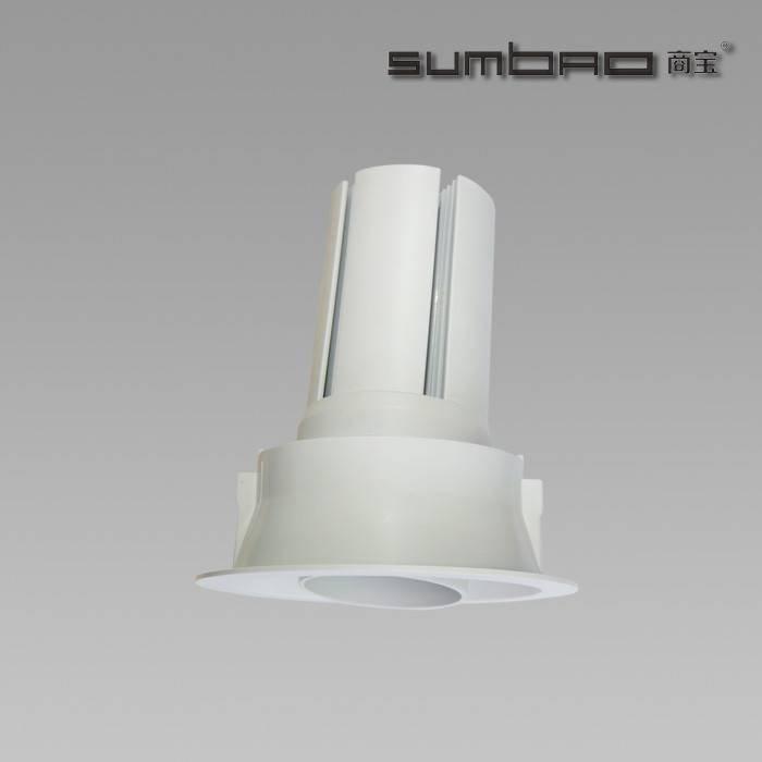 DW085 SUMBAO Professional LED COB Round Trim 24W Recessed Spotlights for High End Retail Shops, Residences Application
