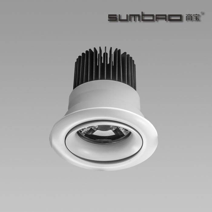DW065 SUMBAO Professional Round Trim 18W  Recessed Spotlights for High End Retail Shops, Residences Application