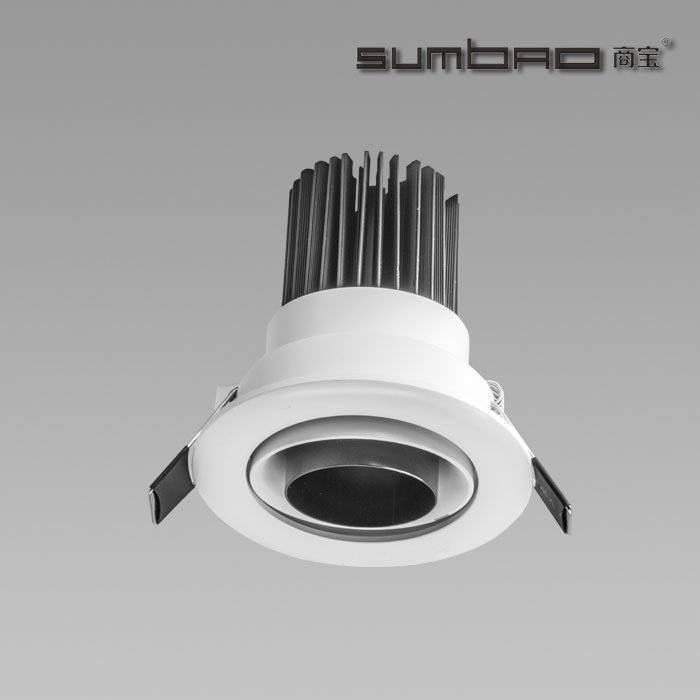 DW067 SUMBAO Professional Round Trim 10W Low Voltage Recessed Spotlights for High End Retail Shops, Residences Application