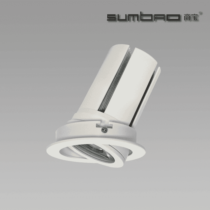 DW076-  SUMBAO Professional Round Trim 24W Recessed Spotlights for High End Retail Shops, Residences Application