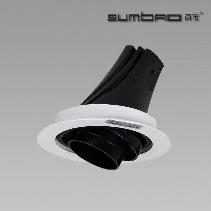 DW038 SUMBAO Lighting Reccessed Spotlight Round Trim 18W/24W Recessed Spotlights for High End Retail Shops, Retail Shops, Reside