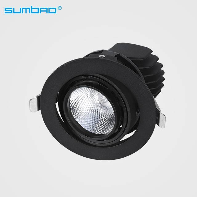 DW035 20W factory hot selling anti-glare recessed black spotlight