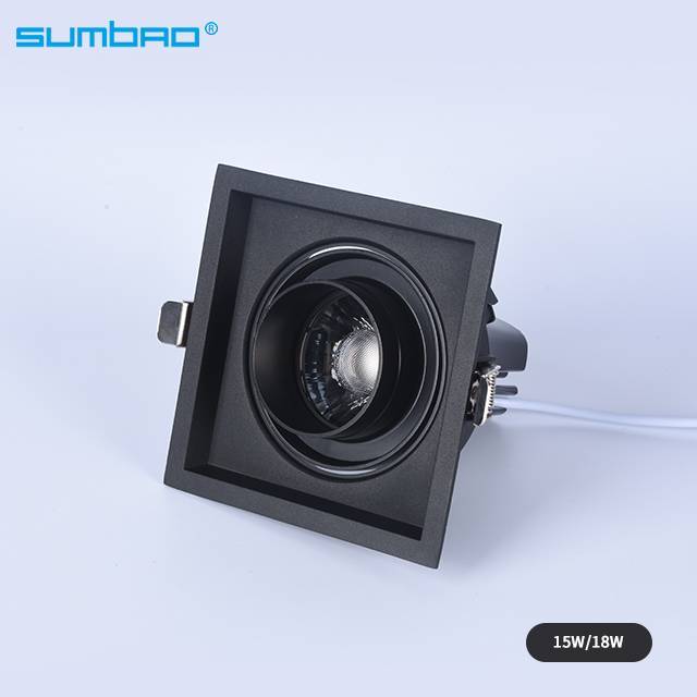 New style DW041B led recessed square dimmable spotlight anti-glare adjustable beam angle wall washer lamp